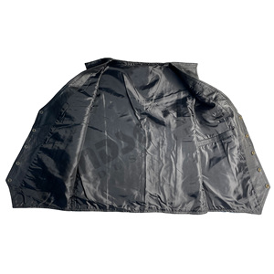 Gilet de moto en cuir personnalisé pour homme, sans manches, avec cinq boutons et deux poches, respirant, à porter toute l'année - Product Image 5