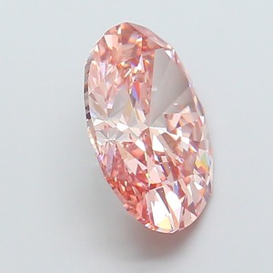 Diamant CVD de laboratoire de 7,01 carats, de forme ovale, de luxe, rose brunâtre intense, clarté VS1, polissage excellent, diamant non monté - Product Image 4