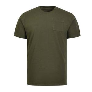 Camiseta de Hombre Verde Oscuro, 100% Algodón, Cuello Redondo, Manga Corta, Estilo Urbano, Tejido Transpirable - Product Image 1