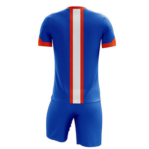 Men's Blue Soccer Jersey Set Striped Design Moisture Wicking Short Sleeve Performance Uniform All Seasons <b>Athletic</b> Fit - Product Image 6