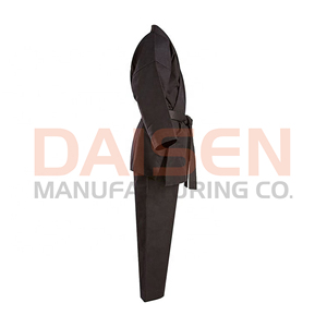 Kimono de karaté noir unisexe pour adulte, 100 % coton, durable, vêtement d'arts martiaux, coupe classique, style uni teint - Product Image 2