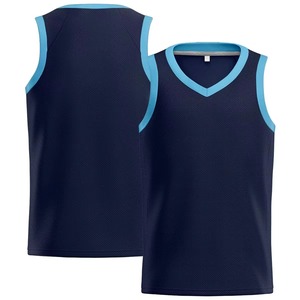 Ensemble d'uniformes de basketball personnalisés pour femmes et hommes, avec nom d'équipe, sublimation, réversible, respirant, sans manches, col rond/col en V - Product Image 4