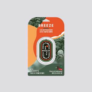 Désodorisant pour voiture BREEZE, parfum cerisier et bois de cèdre, désodorisant d'intérieur pour véhicule, désodorisant longue durée pour habitacle automobile - Product Image 1