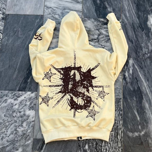 Sudaderas con Cremallera de Diseño Personalizado, Unisex, Estilo Urbano, Algodón, Felpa Francesa, Transpirables, Corte Regular, Logotipo Frontal Personalizado - Product Image 5