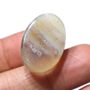 หินโมราอะเกตเจียระไนแบบหลังเบี้ยอะเกตตามธรรมชาติกำไลข้อมือหินอาเกตแบบเรียบขายส่งสำหรับหินอัญมณี - Product Image 3