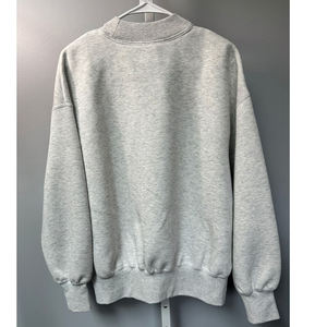 Sweat-shirt oversize vert sauge pour femme, col montant, en molleton épais de qualité supérieure, à manches longues, pull décontracté minimaliste - Product Image 6