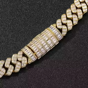 Collier chaîne cubaine en moissanite Fashion Export avec maillons épais et éclat premium - Product Image 5