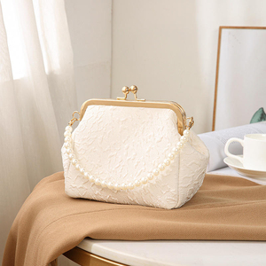 Bolso Bandolera de Lujo NWK INDUSTRY para Mujer, Estilo Retro Europeo 2025, con Pliegues, para Teléfono, con Cierre de Cuentas, Mini Bolso con Forro de Poliéster - Product Image 1