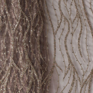 Tissu brodé de qualité supérieure pour vêtements de mode féminine, vêtements de créateurs, robes de soirée, kaftans, abayas, vêtements de mariée - Product Image 4