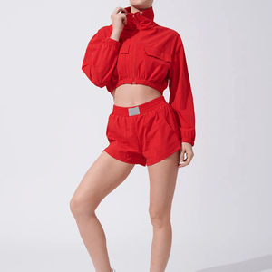 Shorts Deportivos Transpirables de Cintura Alta para Mujer, Tela Elástica de Poliéster y Spandex, Ecológicos, de Secado Rápido, para Gimnasio - Product Image 6