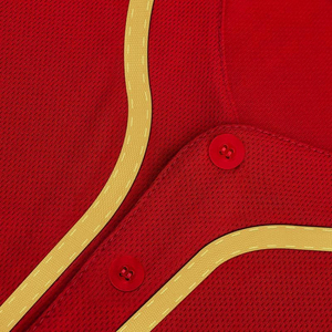 Maillot de baseball personnalisé brodé avec logo d'équipe, col en V, entièrement boutonné, broderie complète, maillot de baseball vierge – Grande Vente - Product Image 3