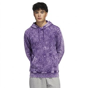 Custom Men's Winter Acid Wash Embroidered Vintage Graphic Print Heavyweight 100% Cotton Fleece <b>Hoodie</b> Private Label Wholesale - Product Image 6