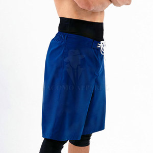 Shorts Awrah longs et athlétiques pour hommes, avec tissu extensible et taille ajustable, pour l'entraînement et le quotidien - Product Image 4