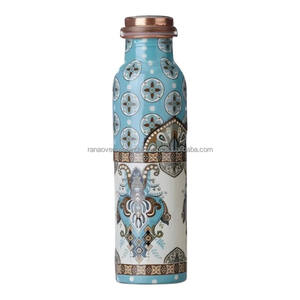 Botella de Agua de Cobre con Diseño Impreso - Product Image 1