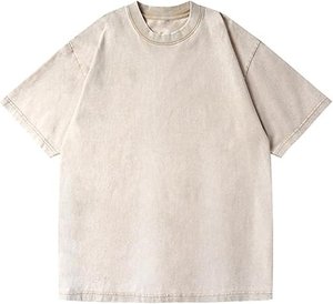 Men's Acid Wash Oversized T Shirt Custom Logo Heavyweight Cotton <b>Vintage</b> Streetwear <b>Tee</b> - Product Image 4