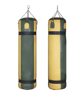 Saco de Boxeo PROFIT SPORTS Verde y Amarillo de PU con Relleno de Arena para Adultos, Diseño Duradero, Saco de Boxeo Colgante - Product Image 1