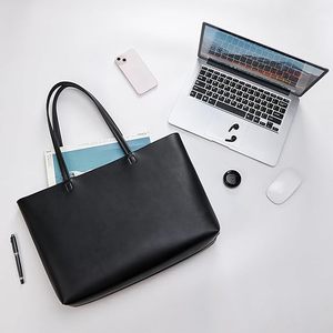 Women Casual Tote Shoulder Bag Fashion PU Leather Shopper Handbag Ladies Fashion Shoulder Bag Lightweight PU Leather Tote <b>Purse</b> - Product Image 4