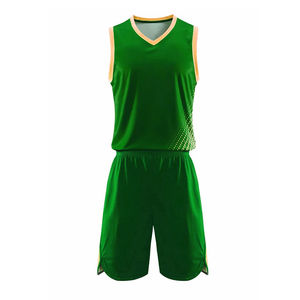 Uniforme de Baloncesto Personalizado para Equipo, Jersey sin Mangas y Pantalones Cortos Lisos Teñidos, Ropa Deportiva Transpirable para Hombre - Product Image 1