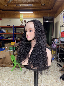 Vente en gros de perruques vietnamiennes naturelles 13x4 Full Lace Full Front perruques cheveux humains hd Lace Frontal brut birman perruques de cheveux bouclés - Product Image 3