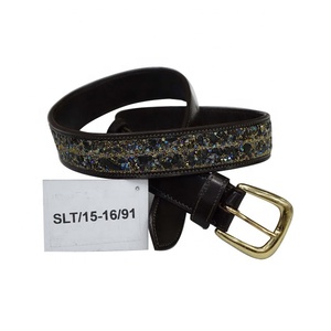 Ceintures de polo en cuir de vache élégantes et décontractées avec boucle en acier Accessoires en cuir de créateur - Product Image 6