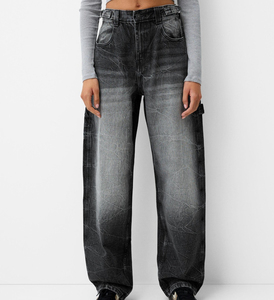 Baggy Wide <b>Leg</b> Cotton Knit <b>Track</b> Jogger Flare Sweat <b>Pant</b> for Women Custom Logo Printed Embraided Women <b>Pant</b> Trouser Hot Selling - Product Image 4