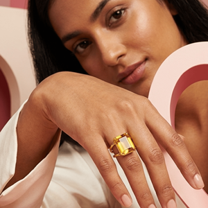 Anillo Chapado en Oro Citrino, Plata de Ley 925, Hecho a Mano, Gema Natural de Esmeralda Amarilla, Joyería, Regalo para Ella - Product Image 3