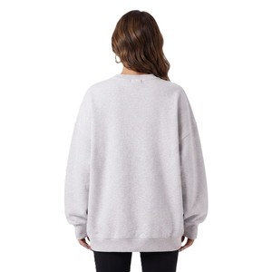 Customized Logo Oversized Color <b>Block</b> Fleece Crewneck Sweatshirts Private Label Women Streetwear Hoodies Manufacturer OEM Vendor - Product Image 2