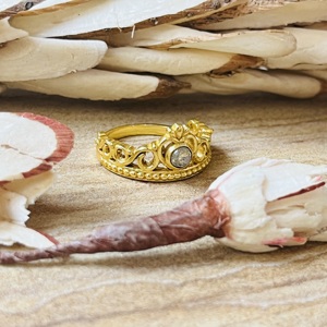 New Arrival Crown Shape <b>Labradorite</b> Brass <b>Ring</b> 18k Gold Plated Statement Dainty <b>Ring</b> Tiara <b>Ring</b> Handmade Wholesale Women's <b>Ring</b> - Product Image 5