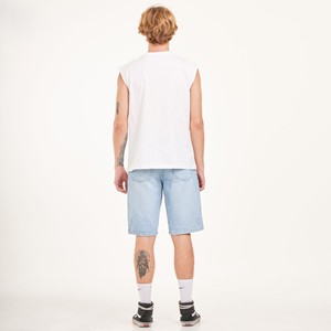 Débardeur sans manches en coton et élasthanne pour homme, col rond, couleur personnalisée, logo personnalisé, lettres, respirant, séchage rapide, sport, gym, stringer - Product Image 2