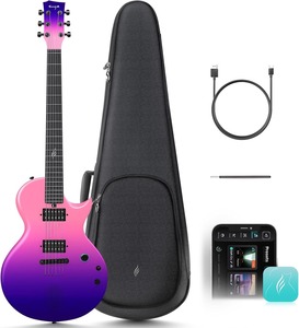 39 Inch Full Size <b>Electric</b> Guitar <b>Kit</b> Solid Body Sunburst, Beginner Starter, with Amplifier, Bag, Capo, Strap, String, Tuner - Product Image 3