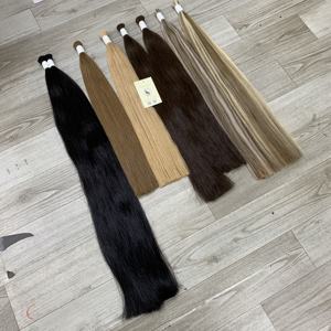 Extensiones de cabello humano vietnamita de colecciones a granel rectas de doble estirado blanqueadas con color resaltado - Product Image 2