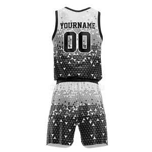 Uniforme de Baloncesto con Logotipo Personalizado, Diseño Geométrico Triangular, Sublimado con Degradado, Conjunto de Pantalones Cortos a Juego, Ropa Deportiva - Product Image 3
