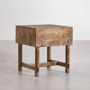 Mesita de noche Vandana Nova Pebble de madera de mango 45x45 cm - Product Image 5