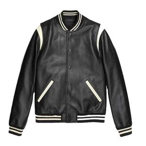 2026 Top Quality Material Breathable Baseball <b>Real</b> Cow <b>Leather</b> Best Selling Custom Varsity Letterman <b>Jackets</b> Men Winter <b>Jacket</b> - Product Image 1