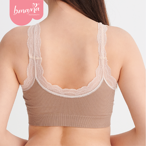 Sujetador Deportivo de Alta Calidad con Tirantes de Encaje, Push-Up, Transpirable, Tejido, Sin Varillas, Espalda en U, para Chicas Jóvenes y Adolescentes, Mujeres Delgadas y Esbeltas - Product Image 4