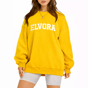 Women Sweatshirt for Women Oversized <b>Drop</b> Shoulder Crewneck Pullover Soft Fleece Warm Cozy Winter Casual Streetwear Outfit - Product Image 1