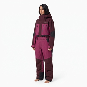 Combinaison de ski pour femme Hawk Eye, à blocs de couleur, imperméable, coupe-vent, à capuche, vêtements de sport d'extérieur - Product Image 2