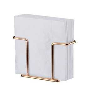 Support de boîte à mouchoirs triangulaire en métal doré, organisateur moderne pour la décoration de la maison ou de l'hôtel - Product Image 2