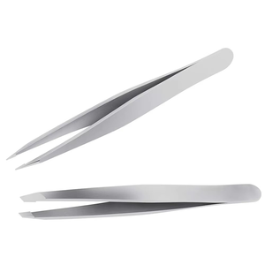 Pinzas para Cejas de Acero Inoxidable Hechas a Mano con Punta Inclinada, Tamaño Personalizado, Duraderas, de Alta Calidad, Premium, para Depilación de Cejas - Product Image 6