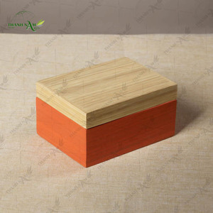 Caja de Bambú Prensado, Caja de Almacenamiento de Bambú Ecológica para el Hogar, Cocina, Baño, Hotel y Embalaje Premium - Product Image 2