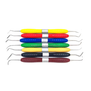 SAAR GLOBAL SURGICAL INSTRUMENTS Crochet d'exploration dentaire à extrémité unique en acier inoxydable, certifié CE, avec poignée ergonomique, réutilisable, direct - Product Image 3
