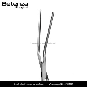DeBakey Ring Handled Bulldog <b>Clamp</b> 45° Angled – Stainless Steel Vascular <b>Clamp</b> for Cardiovascular Surgery - Product Image 4