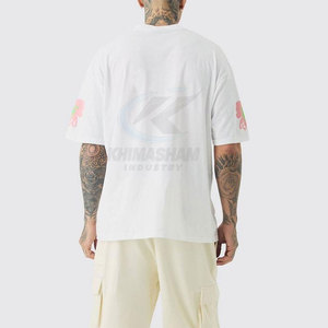 Camiseta para Hombre Más Vendida en Línea, Precio Bajo, Poliéster/Algodón, Ecológica, Transpirable, Corte Holgado, 220g, Venta al Por Mayor, Personalizable - Product Image 3