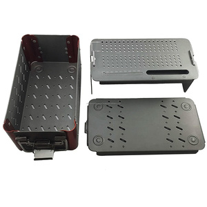 WORLD PRECISION SURGICAL Juego de bandejas de almacenamiento y esterilización para instrumentos quirúrgicos ortopédicos, de aluminio anodizado duro, manual, CE, para cirugía - Product Image 1