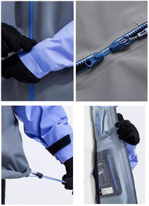 Veste unisexe 3L pour l'extérieur, fonctionnelle, imperméable, respirante, coupe-vent, coutures thermosoudées, randonnée, pêche, alpinisme, cyclisme, recyclable - Product Image 6