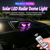 TCYATO Feux de toit LED de navigation et d'avertissement clignotants, avec effet 'Devil Eye' et laser radar solaire, pour usage automobile et tout-terrain
