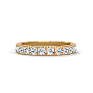 Anillo de Boda Clásico con Diamantes de Punta Compartida - Product Image 1