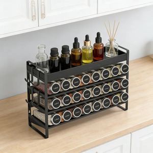 Estante Simple para Especias de Color Negro para la Organización de la Encimera de la Cocina, Construcción de Calidad Premium para un Uso Duradero - Product Image 5
