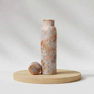 Bouteille d'eau en cuivre de qualité supérieure unisexe 750 ml |   Bouteille artisanale sans BPA, anti-fuite, à boire directement, pour la vente en gros - Product Image 2