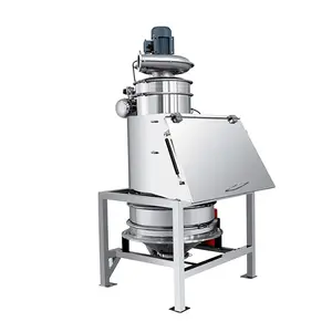 Positive and negative pressure conveying closed dust-free feeding station